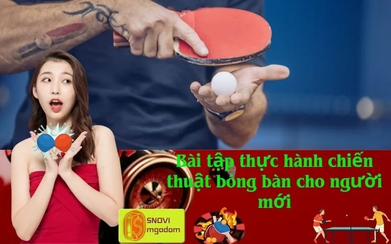 Bài tập thực hành chiến thuật bóng bàn cho người mới