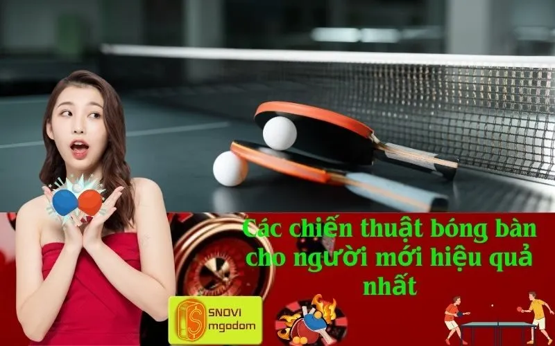 Các chiến thuật bóng bàn cho người mới hiệu quả nhất
