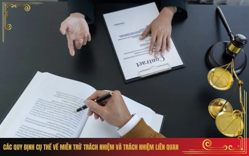 Các Quy Định Cụ Thể Về Miễn Trừ Trách Nhiệm Và Trách Nhiệm Liên Quan