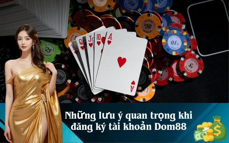 Những lưu ý quan trọng khi đăng ký tài khoản Dom88